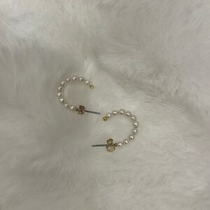 brand new altered state pearled hoop earrings